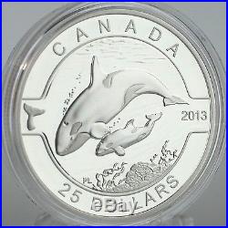 Canada 2013 $25 Orca 1 oz 99.99/% Pure Silver Proof Coin “O Canada” Series #5
