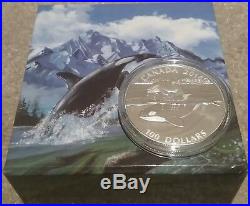 $100 2016 ORCA 1OZ Pure Silver Proof Coin Canada