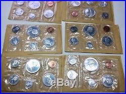 10 Sets 1967 Canada Proof-Like Set 6 Coins Royal Mint 80% Silver KM #65-70