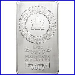 10 oz. RCM Silver Bar Royal Canadian Mint. 9999 Fine