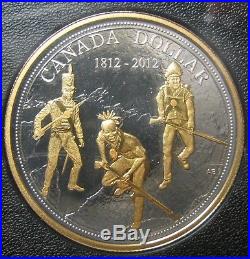 1812-2012 Premium Proof Set 200th Ann War Farewell Penny Canada. 9999 silver