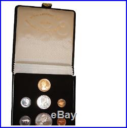 1867-1967 CANADA CENTENNIAL 1/2 Oz. GOLD & SILVER 7 COIN SET with OUTER BOX
