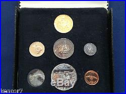 1867-1967 Canada Centennial Gold & Silver Seven Coin Specimen Set E4830
