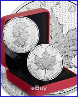 1867-2017 2OZ Iconic Maple Leaf Canada's 150th Birthday $10 Pure Silver Coin