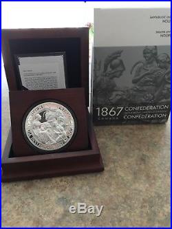 1867-2017 Canada 150 10OZ Pure Silver Confederation Medal Re-strike 263/1000