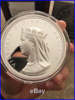 1867-2017 Canada 150 10OZ Pure Silver Confederation Medal Re-strike 263/1000