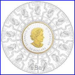 1867-2017 Canada 150 Confederation $310 1/2-Kilo PURE SILVER PROOF PUZZLE Coin