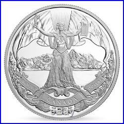 1867-2017 Proof Pure Silver Dollar $1 Canada 150th Anniversary Confederation