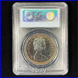1876-1976 $1 SP67 Toned Canada Library Silver Dollar Beautiful Rainbow Toning