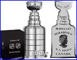 1892-2017 Stanley Cup 125th Anniversary $50 3.5OZ Pure Silver Proof Coin Canada