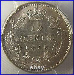 1898 Canada Sterling Silver 10C Dime PCGS MS 63