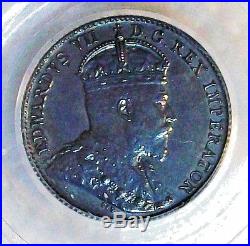 1908 Canada Edward VII Specimen Silver 5 Cents Pcgs Sp-61 L@@k