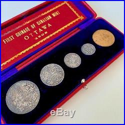 1908 Specimen Set Canada Silver First set from the Canadian Mint