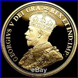 1911-2011 Canada STERLING SILVER Ultra Heavy Cameo KING GEORGE V Coin SCARCE GEM