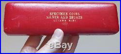 1911 Canada Specimen Set Silver and Bronze Original RCM Empty Case Rare