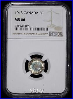 1913 Canada Silver 5c NGC MS 66 1913 Canada Silver 5c NGC MS 66
