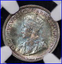 1913 Canada Silver 5c NGC MS 66