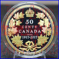 1917-2017 Canada Master's Club Half-Dollar Annivwersary 50-cent Pure Silver Coin