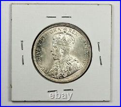 1918C CANADA Newfoundland Silver 50 Cents Coin BU Uncirculated