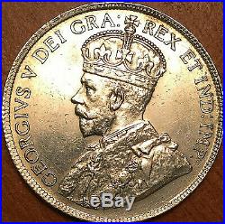 1919 CANADA SILVER 50 CENTS FIFTY CENTS HALF DOLLAR Uncirculated details