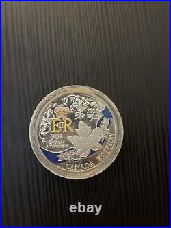 1926-2016 Her Majesty's 90th Birthday $20 Silver Coin Canada Queen Elizabeth II 1926-2016 Her Majesty's 90th Birthday $20 Silver Coin Canada Queen Elizabeth II