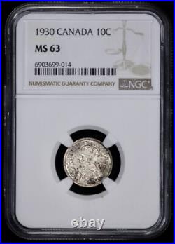 1930 Canada Silver 10c NGC MS 63 1930 Canada Silver 10c NGC MS 63