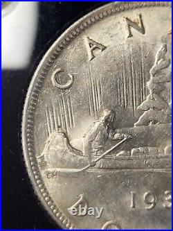 1935 Canada 1 Dollar High MS GRADE DOUBLED REAR CANOER