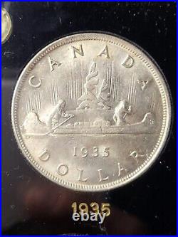 1935 Canada 1 Dollar High MS GRADE DOUBLED REAR CANOER