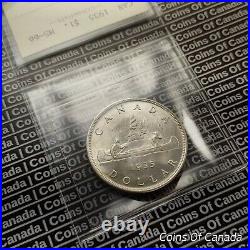 1935 Canada $1 Silver Dollar ICCS MS-66 Blast White Beauty! #coinsofcanada