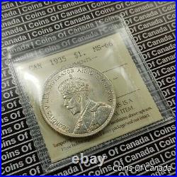 1935 Canada $1 Silver Dollar ICCS MS-66 Very Nice Coin! #coinsofcanada