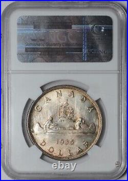 1935 Canada $1 Silver Dollar, NGC MS65