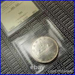 1935 Canada $1 Silver Dollar RARE SWL Short Water Line ICCS MS 65 #coinsofcanada