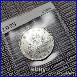 1935 Canada $1 Silver Dollar UNCIRCULATED Coin Blast White #coinsofcanada