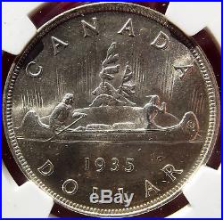 1935 Canada Dollar NGC MS64 BU Silver Canadian Coin KM #30