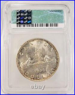 1935 Canada Silver Dollar $1 ICG Certified MS63 L@@K Amazing