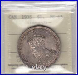 1935 Canada Silver Dollar ICCS Gem MS-65 XRZ 981