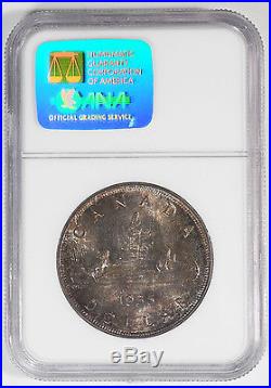 1935 Canada Silver Dollar NGC MS66 Toned One Year Type (Inv 2935)