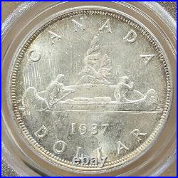 1937 $1 Canada PCGS MS63 Canada Silver Dollar Nice Frosty Lustre