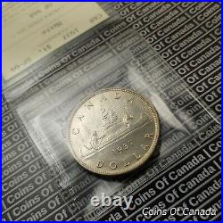 1937 Canada $1 Silver Dollar Coin ICCS SP 64 Matte Old ICCS Flip #coinsofcanada