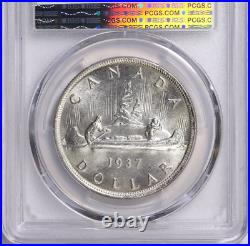 1937 Canada $1 Silver Dollar PCGS MS63