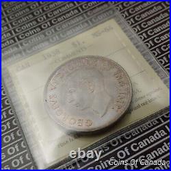 1938 Canada $1 Silver Dollar Coin ICCS MS-64 Beautifully Toned #coinsofcanada