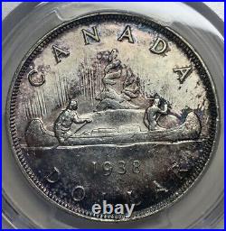 1938 Canada Silver Dollar George VI PCGS MS-62 KM#37