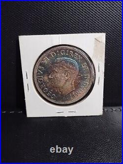 1938 Canadian Silver Dollar, Tone, Wow! XF/AU Estimate