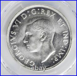 1938 Key Date Silver Dollar S$1 Canada George VI Km#37 Choice Pcgs Ms63 Rare R4