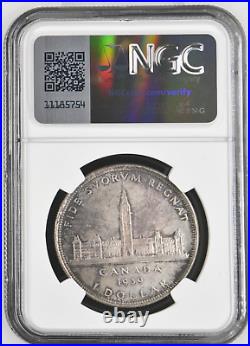 1939 Canada $1 Silver Coin NGC MS 64