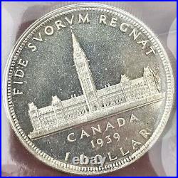 1939 SP-64 Canada $1 Silver Dollar Coin ICCS