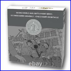 1945-2020 WWII Battlefront Liberation of Netherlands $20 Pure Silver Coin Canada