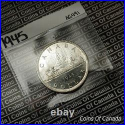 1945 Canada $1 Silver Dollar UNCIRCULATED Coin Key Date Coin #coinsofcanada