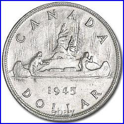 1945 Canada Silver Dollar AU SKU#37839