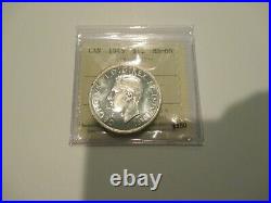 1945 Canada silver dollar ICCS graded MS60